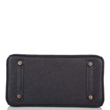 Hermes Birkin 25 Bleu Indigo Ostrich Rose Gold Hardware