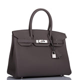 Hermes Birkin 30 Etain Togo Palladium Hardware