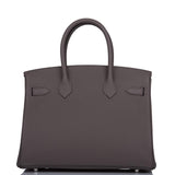 Hermes Birkin 30 Etain Togo Palladium Hardware