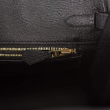 Hermes Birkin 25 Black Togo Gold Hardware