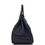Hermes Birkin 40 Bleu Nuit Togo Gold Hardware