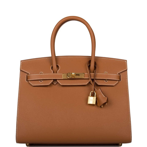 Hermes Birkin Sellier 30 Gold Epsom Gold Hardware