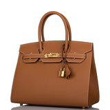 Hermes Birkin Sellier 30 Gold Epsom Gold Hardware