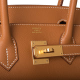 Hermes Birkin Sellier 30 Gold Epsom Gold Hardware