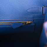 Hermes Birkin 30 Celeste and Bleu Electric Epsom Rose Gold Hardware