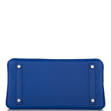 Hermes Birkin 30 Bleu Electric Verso Clemence Palladium Hardware