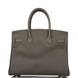 Hermes Birkin 30 Vert de Gris Epsom Gold Hardware