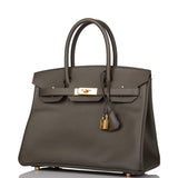 Hermes Birkin 30 Vert de Gris Epsom Gold Hardware