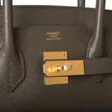 Hermes Birkin 30 Vert de Gris Epsom Gold Hardware
