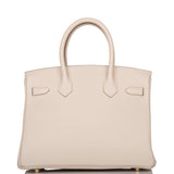 Hermes Birkin 30 Craie Togo Gold Hardware