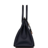 Hermes Birkin 30 Bleu Indigo Epsom Rose Gold Hardware
