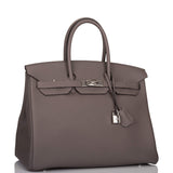 Hermes Birkin 35cm Etain Togo Palladium Hardware