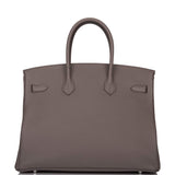 Hermes Birkin 35cm Etain Togo Palladium Hardware