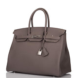 Hermes Birkin 35cm Etain Togo Palladium Hardware