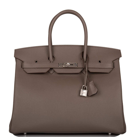 Hermes Birkin 35cm Etain Epsom Palladium Hardware