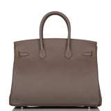Hermes Birkin 35cm Etain Epsom Palladium Hardware