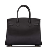 Hermes Black Epsom Birkin 30cm Gold Hardware