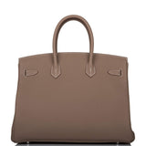 Hermes Birkin 35 Etoupe Togo Palladium Hardware