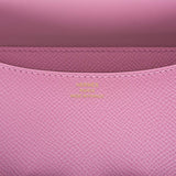 Hermes Mauve Sylvestre Epsom Mini Constance 18cm Permabrass Hardware