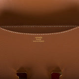 Hermes Gold Evercolor Mini Constance 18cm Gold Hardware