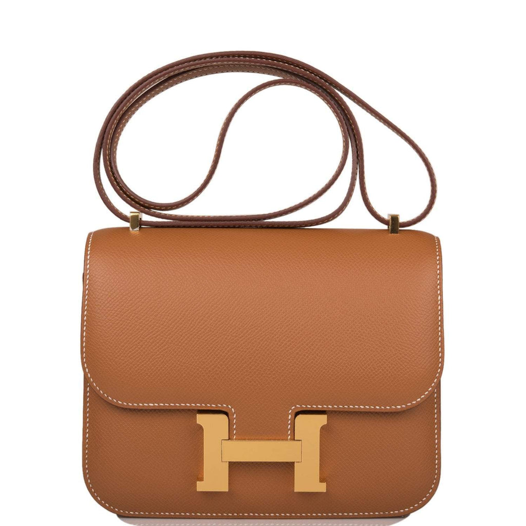 Hermes Mini Constance 18 Gold Epsom Gold Hardware