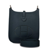 Hermes Vert Cypress Clemence Evelyne TPM Bag Palladium Hardware