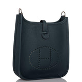 Hermes Vert Cypress Clemence Evelyne TPM Bag Palladium Hardware