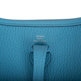 Hermes Bleu du Nord Clemence Evelyne TPM Bag Palladium Hardware