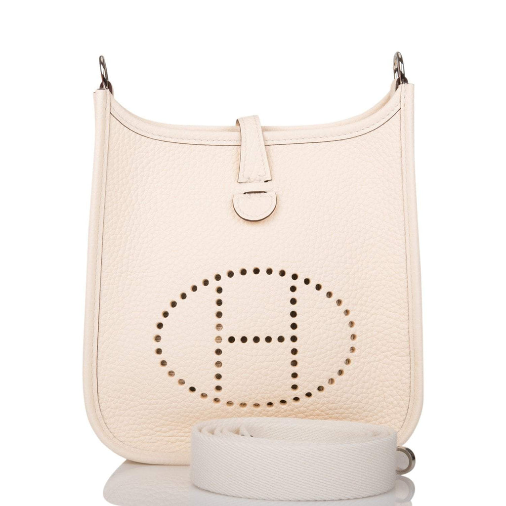 Hermes Nata Clemence Evelyne TPM Bag Palladium Hardware