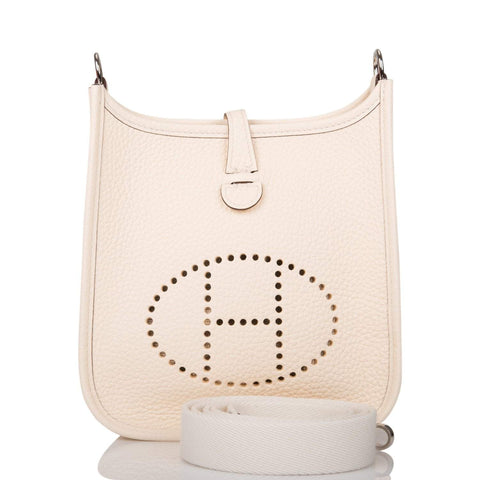 Hermes Nata Clemence Evelyne TPM Bag Palladium Hardware