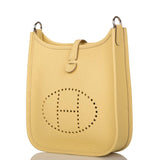 Hermes Jaune Poussin Clemence Evelyne TPM Bag Palladium Hardware