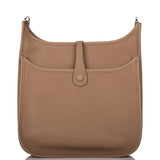 Hermes Beige de Weimar Clemence Evelyne III PM Bag Palladium Hardware