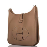 Hermes Beige de Weimar Clemence Evelyne III PM Bag Palladium Hardware