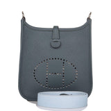 Hermes Bleu Orage Clemence Evelyne TPM Bag Palladium Hardware