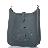 Hermes Bleu Orage Clemence Evelyne TPM Bag Palladium Hardware