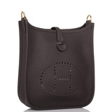 Hermes Ebene Clemence Evelyne TPM Bag Gold Hardware