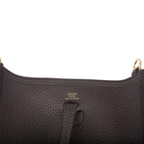 Hermes Ebene Clemence Evelyne TPM Bag Gold Hardware