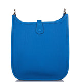 Hermes Bleu Zellige Clemence Evelyne TPM Bag Palladium Hardware