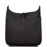 Hermes Evelyne III PM Black Clemence Gold Hardware