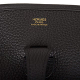 Hermes Evelyne III PM Black Clemence Gold Hardware