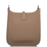 Hermes Evelyne TPM Etoupe Clemence Bag Palladium Hardware