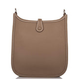 Hermes Evelyne TPM Etoupe Clemence Bag Palladium Hardware