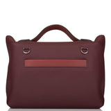 Hermes Bordeaux and Rouge H 24/24 Bag 29cm Palladium Hardware