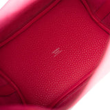 Hermes Rose Mexico Clemence Picotin Lock 18cm Palladium Hardware