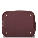 Hermes Bordeaux Maurice Picotin Lock 22cm Gold Hardware