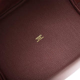 Hermes Bordeaux Maurice Picotin Lock 22cm Gold Hardware