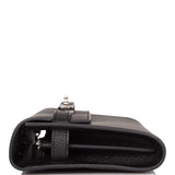 Hermes Black Chevre Kelly Wallet To Go Palladium Hardware