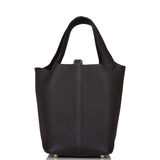 Hermes Black Clemence Picotin Lock 18cm Gold Hardware