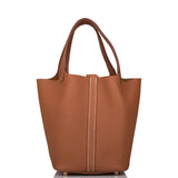 Hermes Gold Clemence Picotin Lock 18cm Gold Hardware