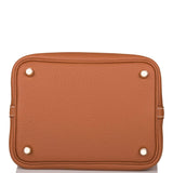 Hermes Gold Clemence Picotin Lock 18cm Gold Hardware